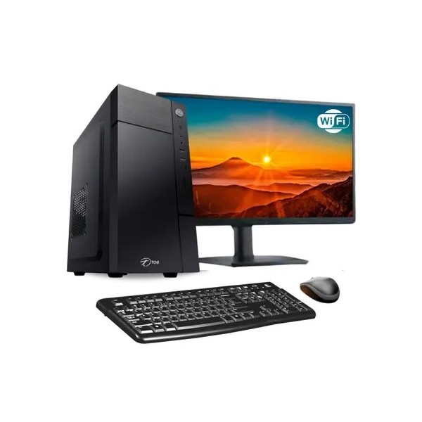 Computador Completo TOB Intel Core i5 com rede sem fio SSD 480GB Memória 16GB + Windows 10 Pro Trial + Teclado e Mouse