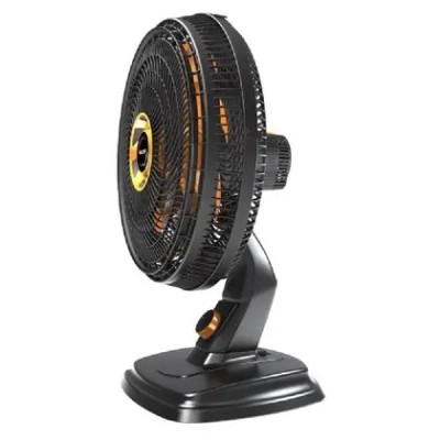 Ventilador De Mesa Mallory Egeo 40Cm Preto e Dourado - 127V