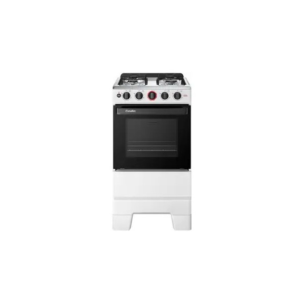 Fogão Esmaltec 4 Bocas Ideal Super F4iab4121br Acendimento Automático Branco Bivolt