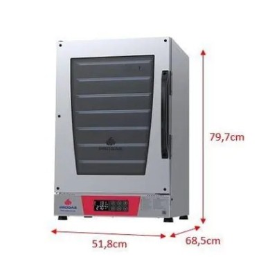 Forno Turbo Elétrico PRP-008 220v Plus Vermelho - Progás