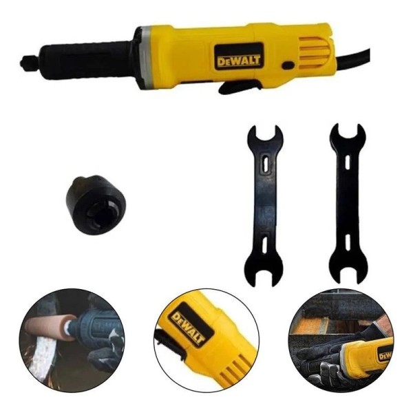 Esmerilhadeira Reta DeWalt Dwe4887 De 50 Hz Amarela 450 W