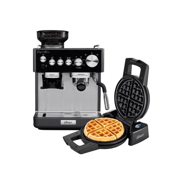 Kit Cafeteira Espresso Nova Perfect Brew e Máquina de Waflle Perform - Oster